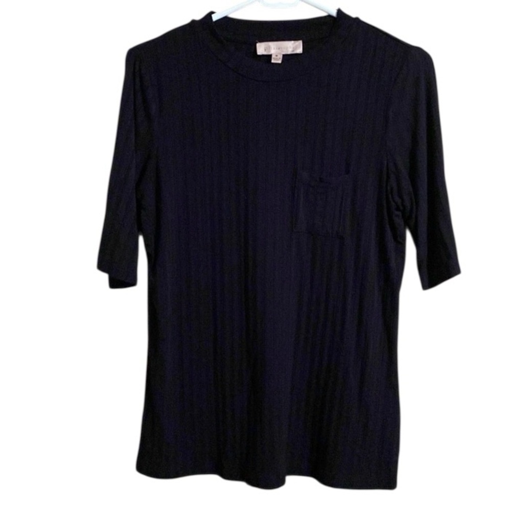 Philosophy Monotone Striped Blouse Black Medium